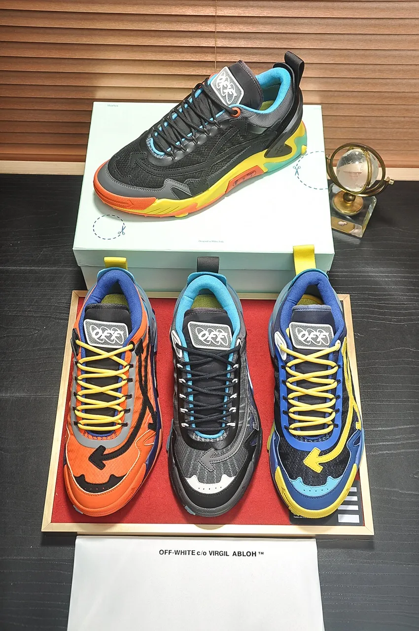 Men's men's shoes💰660💶【off-white】👫 Original one-to-one replica, high-end quality🥳The latest model has not been listed on the official website yet, the top version. Fabric: Imported open-edge beaded laminated leather Lining: Imported breathable mesh Outsole: New material imported TPU combination sole Male 38-44 (customized at 45)